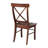 Dugazon Duante Solid Wood Cross Back Side Chair-1518502320