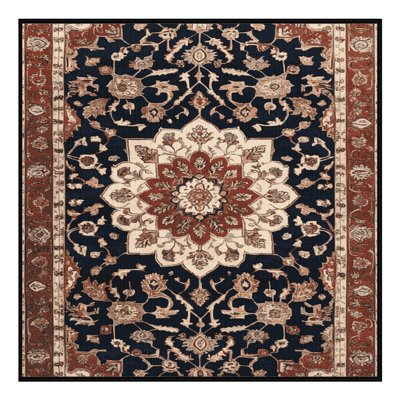 Tapis brun lavable à la machine