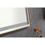 Grand miroir mural à DEL pour salle de bain - 96 po X 36 po, cristal poli, brouillard, lumières à intensité variable, maquillage pour l 36 po Meuble-lavabo réglable en H