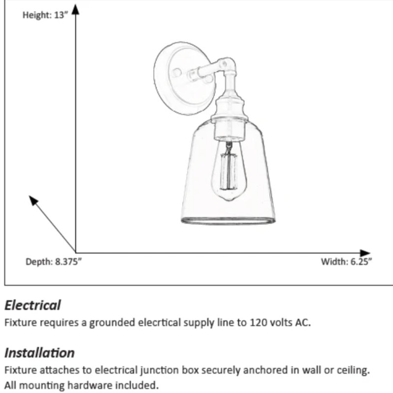 Rachal Vanity Light, Polished Nickel