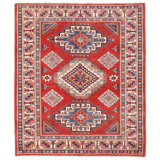 Canvello Kazak Hand-Knotted Wool Area Rug- 4'11" X 5'11"