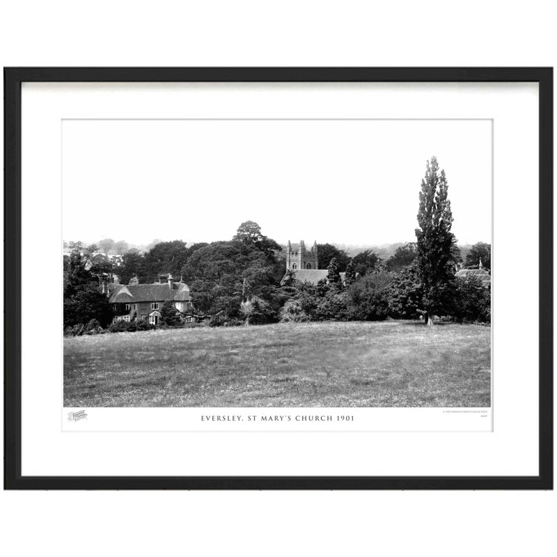 Eversley, St Mary's Church 1901 by Francis Frith - Single Picture Frame Print, 60cm H x 80cm W x 2.3cm D
