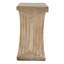 Table d'appoint arquée 16,3 x 12,2 x 22,6 moderne avec finition faux travertin