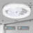 19.7'' Crushed Crystal Ceiling Fan with Light – Reversible DC Motor, 6 Speeds, App & Remote Control