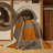 Machine Washable Checkered Brown Area Rug-488751955