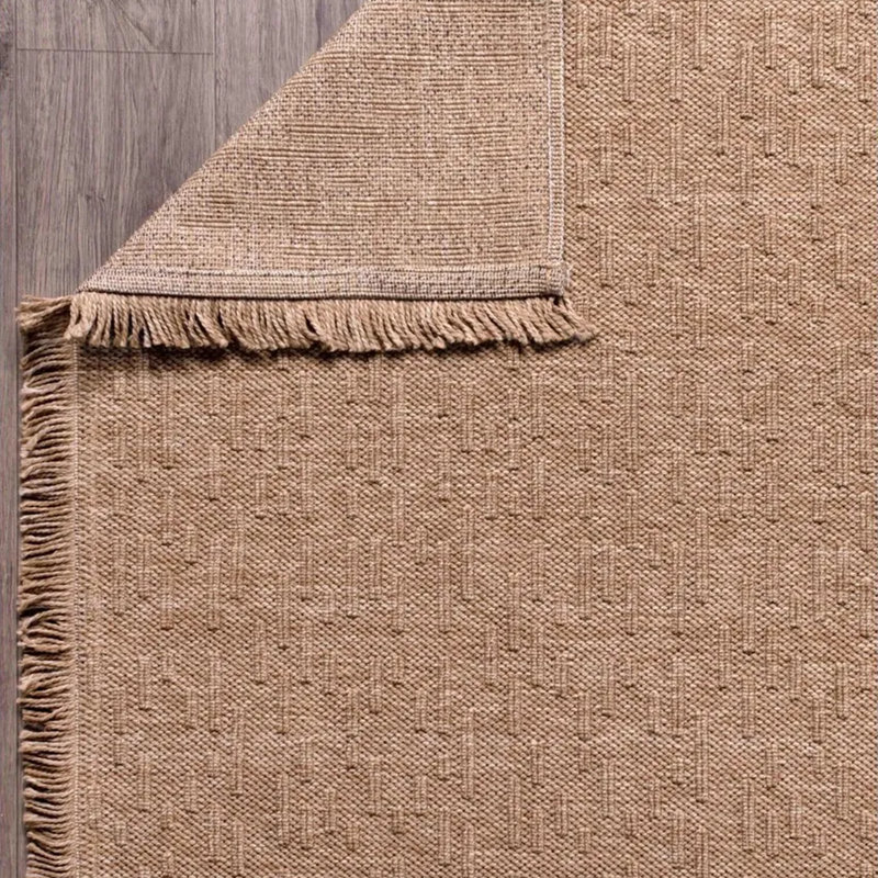 Cotton Abstract Indoor Rug, Rectangle 5'3" x 7'9"