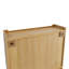 Vintage 4 Door Storage Cabinet, Carved Scatter Pattern Dining Sideboard with Adjustable Shelves-1904986702