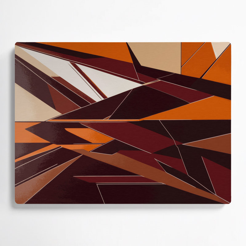 Art mural rigide en métal 30 "Hard Edge", H 20 po x l 24 po