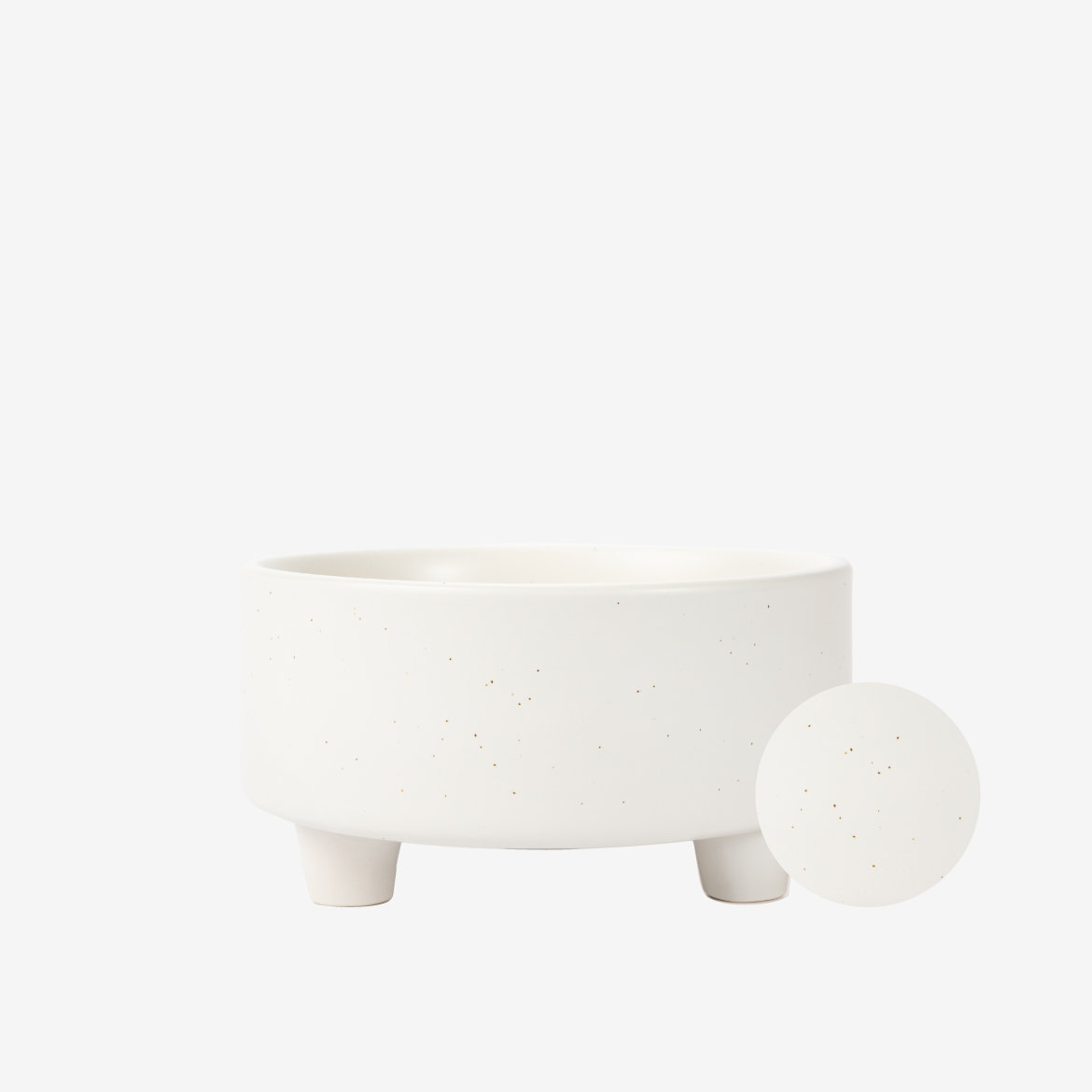Uplift Ceramic Dog Bowl, Large (8 cups / 64 fluid oz), Speckle