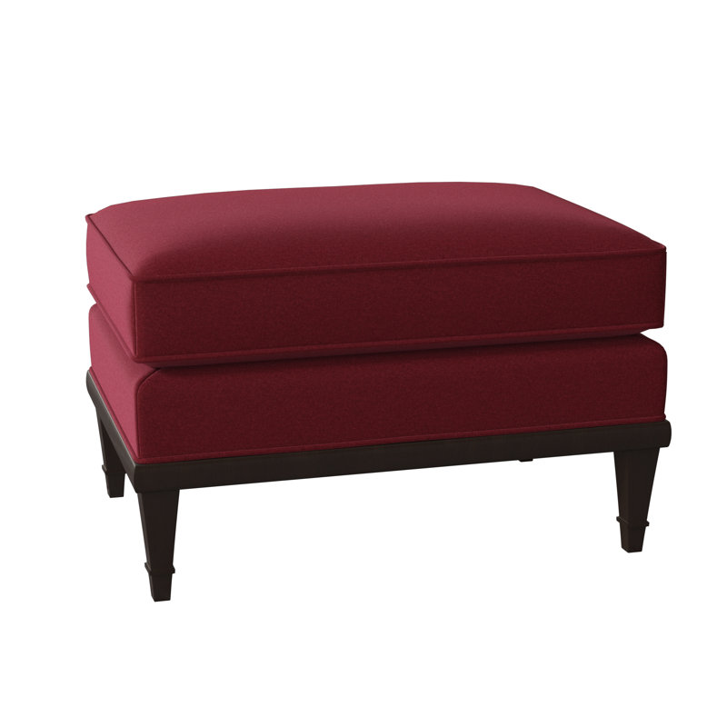 Dublin Ottoman, American Walnut, Margaret Lipstick