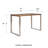 Malmesbury Metal Base Writing Desk-1651280267
