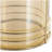 Metal Indoor Outdoor Gold Candle Lantern with Thin Circular Rods and Tinted Glass-219211146