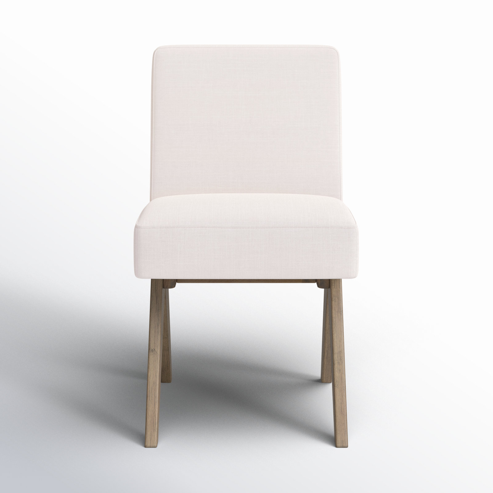 Springdale Linen Oak Parsons Dining Chair, White Washed