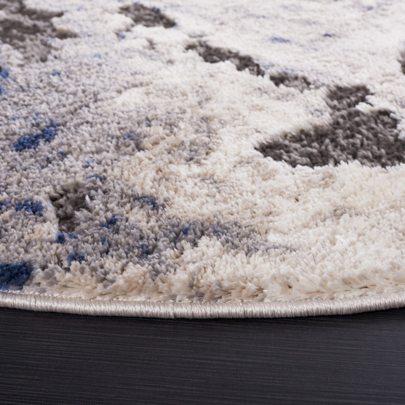 Dietram Performance Abstract Rug, Round 6'7"