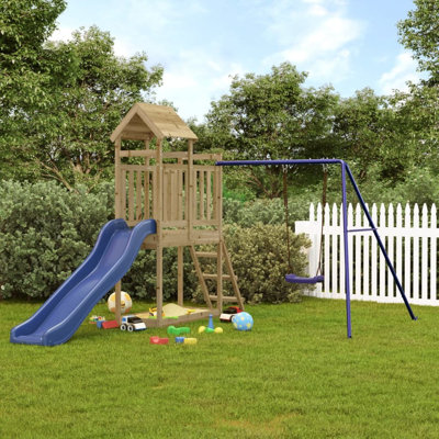 Gauvin Freeport Park Swing Set with 1 Swing(s)