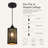 Mini ndustrial Black & Gold Pendant Light Fixture