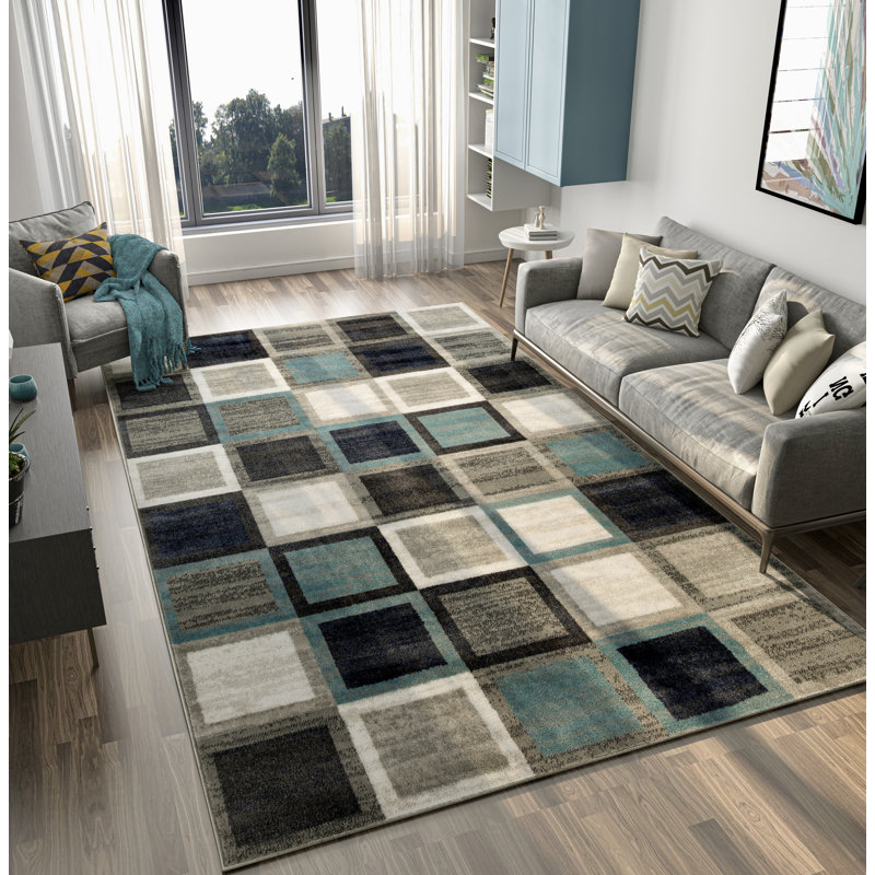 Tapis intérieur / extérieur en laine Ashlinn, Rectangle 8 pi x 11 pi