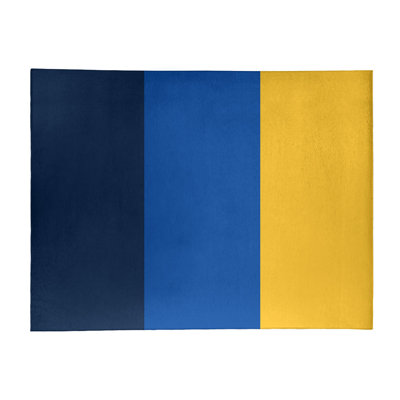 Tapis bleu royal rayures royal national hockey