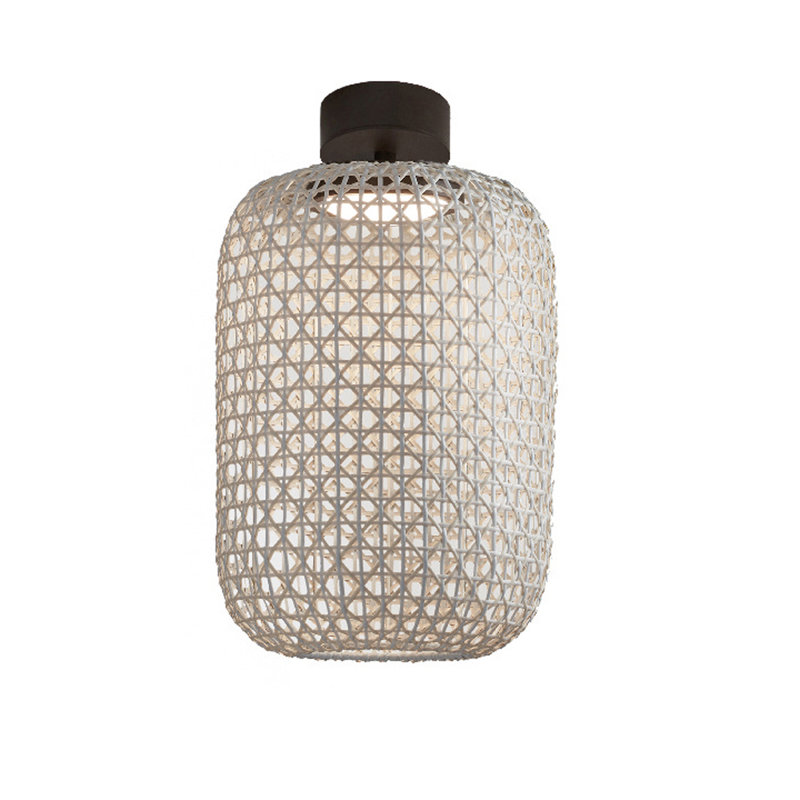 1 - Light LED Semi Flush Mount, Beige