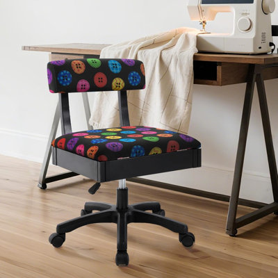sewing chair and craft chair with storage by Lark Manor
