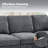 110" Upholstered Modular Sofa Modern Sectional-888081456