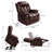 Saidee Faux Leather Dual Motor Power Lift Recliner with Heat and Massage -976629477