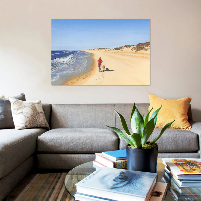 «Beach Holiday V», reproduction sur toile, H 8 po x l 12 po x P 0,75 po, Toile tendue, Pas de tapis