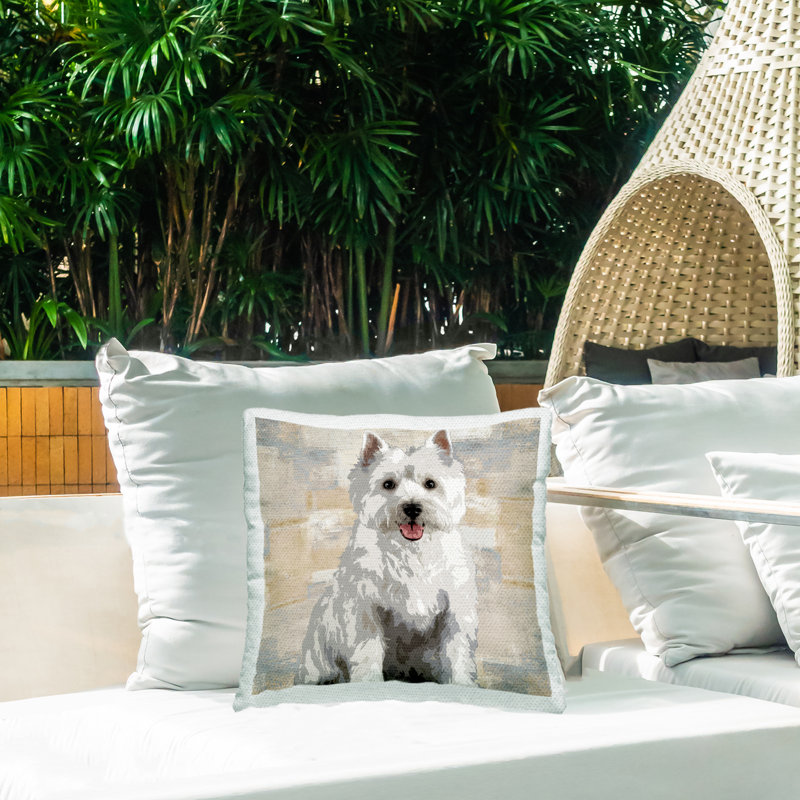 Coussin extérieur Highland Terrier
