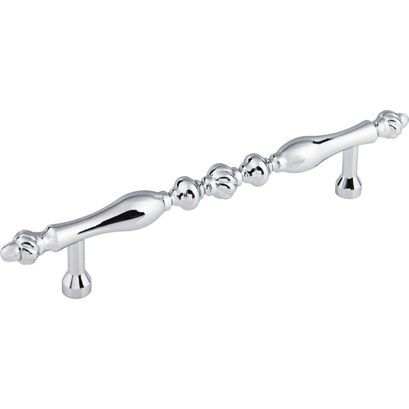 Somerset Melon 7" Center to Center Bar pull, Polished Chrome