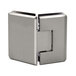 0E63B727C99744CCBEE1673ADC01ECC3 Carolina 135 Degree Beveled Edge Glass-to-Glass Hinge, 5 Degree Positive Closure, Brass Material, Self-Centering, Brushed Nickel Finish