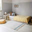 Rectangle Hand Tufted Cotton Area Rug in Natural/Vintage Blue-1594671856