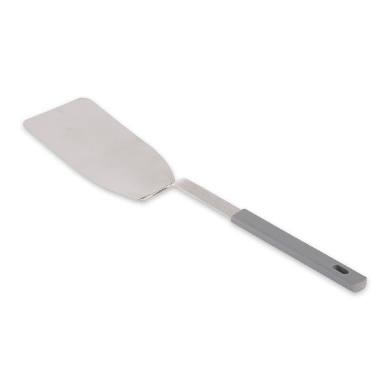 Flexible Stainless Steel Turner with Soft Grip Handle