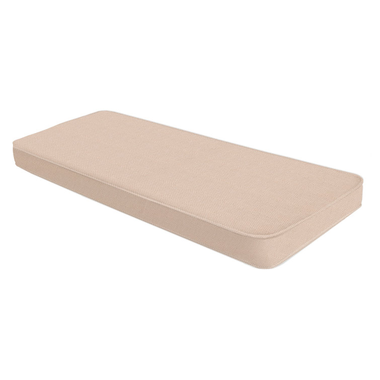Coussin de banc de baie vitrée 2 po Ebern Designs - personnalisable pour une utilisation intérieure et extérieure