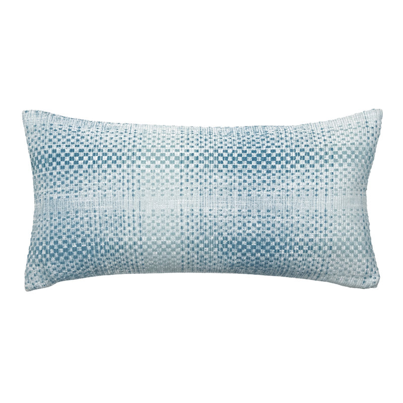 Stacatto Striped Outdoor Reversible Throw Pillow, Harbor