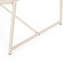 Table d'appoint en fer 13,59 "H, plateau en maille blanche, moderne 18,92" x 17,67 17,67 ", fer, H 13,59", décoration extérieure