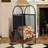 Firewood Rack Log Carriers With Wheels, 3Pcs Fireplace Tool Set