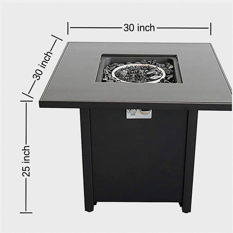 Powder Coated Metal Pit with Smoke Glass Roof