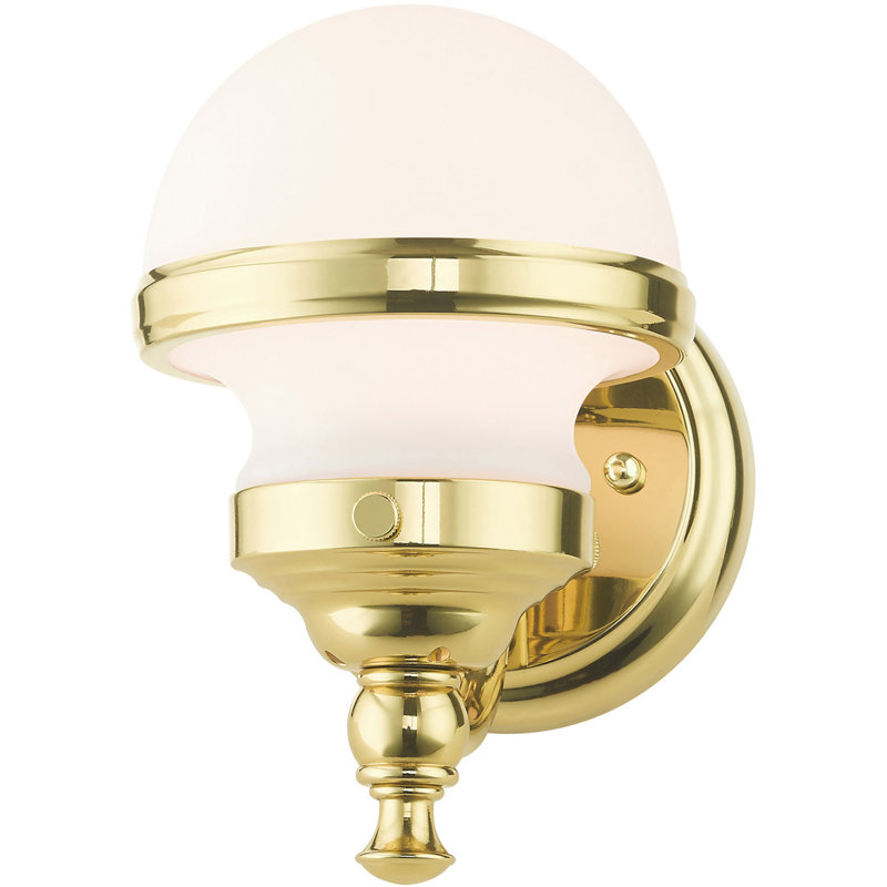 Liverman Steel Armed Sconce, Off-white