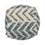 Pouf en laine et coton - naturel 16 x 16 x 16, capacité de 200 lb, entièrement assemblé, nettoyer les taches seulement, rembourré de perles et pouf cubique, propre, perlé