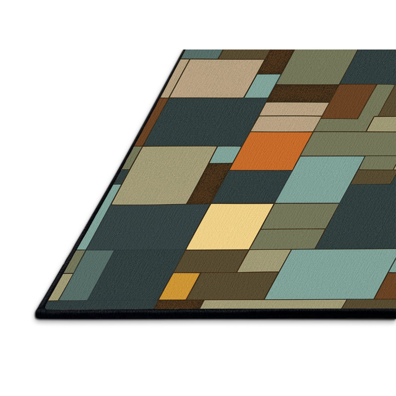 Landscape Layers Rug, Round 5'