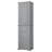 Tall Bathroom Storage Cabinet, Freestanding Storage Cabinet With Two Different Size Doors And Adjustable Shelf, Door Shelve Design, MDF Board With Painted Finish, Gray-1572507826