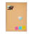 Cork Bulletin Board with MDF Frame and 6 Pushpins