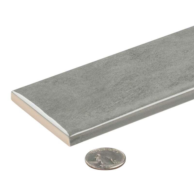 Playa 3-in. x 10-in. Subway Fluid Textured Look Glazed Ceramic Wall Tile, Ostra