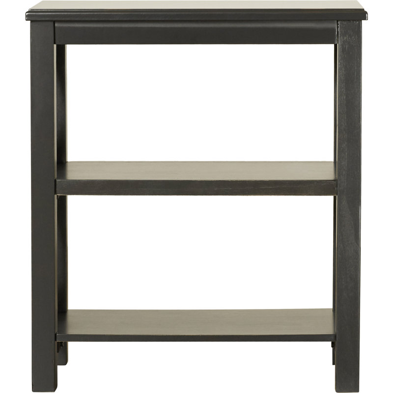 Vance 2 Shelf 22"W Bookcase, Black Licorice