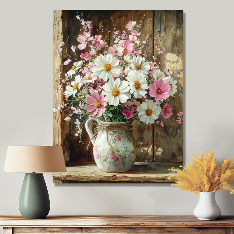 Bennett - Floral Canvas Wall Art, H 32 po x l 16 po, Toile tendue, Ne s’applique pas