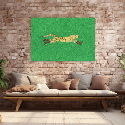Florence the Running Cheetah Contemporary Cat Wildlife Wall Art Print