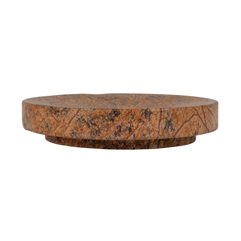Savon rond en marbre, Brun
