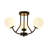 3-light Modern Sputnik Globe Semi Flush Mount-919542979