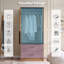  Armoire 71 po avec 2 tiroirs et miroir