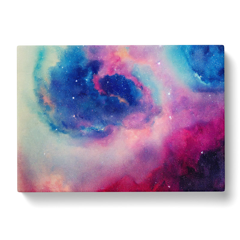 Galaxy Watercolour Vol.2 - Wrapped Canvas, 40cm H x 60cm W x 3cm D